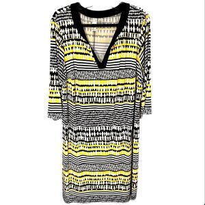 EMMA & MICHELE PULLOVER ABOVE DRESS SIZE 2X V~NECK 3/4 SLEEVE